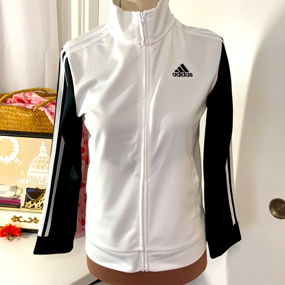 Adidas track jacket - white. Gender neutral